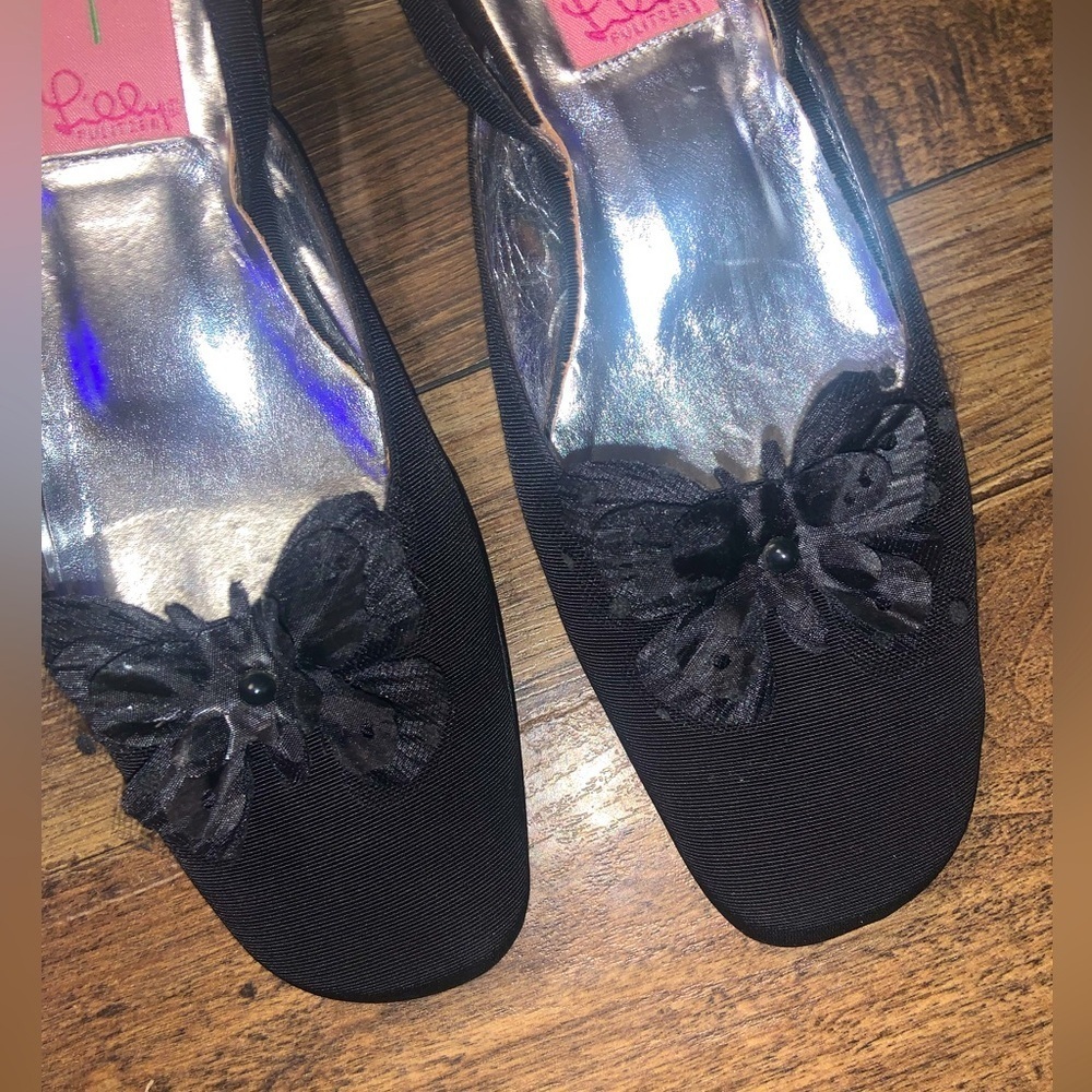Lilly Pulitzer butterfly y2k flats heels formal preppy classic spring party